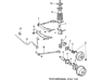 HUB & BEARING ASSY, REAR AXLE, RH/LH - 4241012090