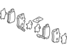 Rear Brake Shoes - 43022T2JH00