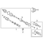 Front Left Axle Shaft 4342007101