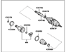 Front Left Axle Shaft - 434200E011