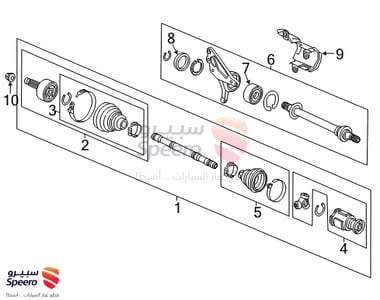 عكس امامي يمين - 44305T2BA00