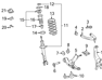 Front Suspension Lower Control Arm Assembly, Left - 4864053050