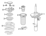 Shock Absorber Unit, Right Front - 51611T2F315