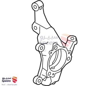 KNUCKLE-FRONT AXLE,LH - 51715F2000