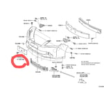 صورة BRACKET, FRONT BUMPER EXTENTION MOUNTING