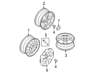 Wheel Assembly-Aluminum - 529102F500