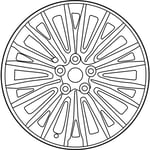 صورة Wheel Assembly-Aluminum