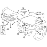 صورة Hood Support Assembly, Left