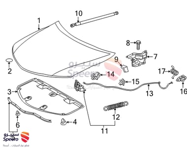قفل كبوت - 5351006200
