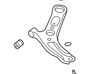 Arm Complete-Front Lower, LH - 545002V000