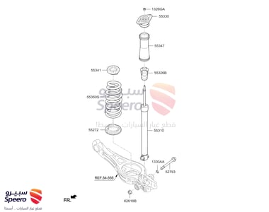 COVER-RR SHOCK ABSORBER DUST - 55316C1100