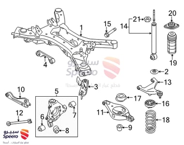 مقص خلفي يسار فوق - 555021JA0A