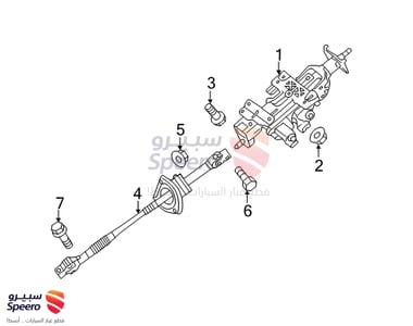 Column & Shaft Assembly-Steering - 563003M415