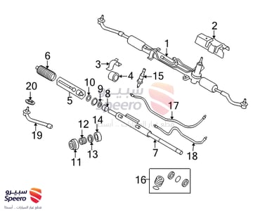 Gear & Linkage Assembly-Power Steering - 577003L000