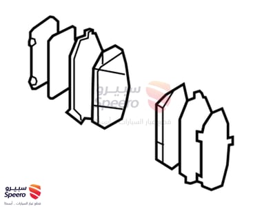 طقم فحمات فرامل امامية - 581013JA01