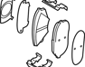 Brake pads F - 58101D4A10