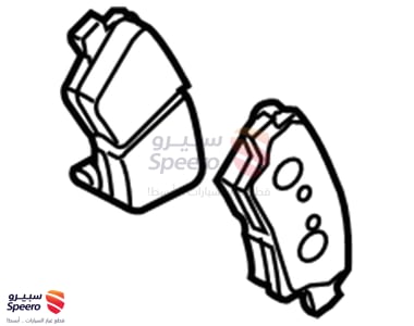 طقم فحمات فرامل خلفية - 583022KA00