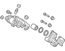Rear Brake Caliper Kit, Left - 58310D5A50
