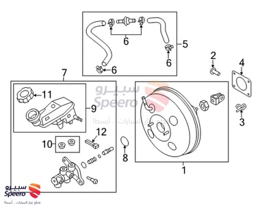 علبة فرامل - 585103X500