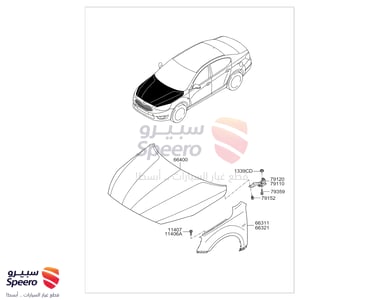 PANEL-FENDER LH - 663113R100