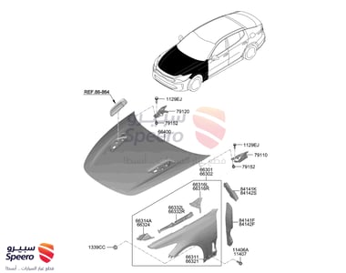 PANEL ASSY-HOOD - 66400J5000