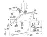 Left Front Interior Door Handle - 69206AC010B1
