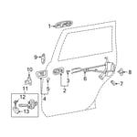 صورة Rear Door Outside Handle Assembly, Left