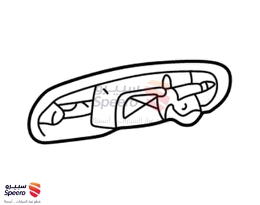 يد باب خارجي خلفي يسار - 6924060081A4