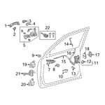مكينة زجاج امامي يمين 6980160080