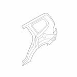 Rear Left Fender 715032JA00