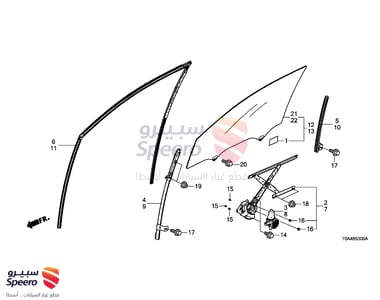 Left Front Door Window Motor - 72251T0AA01