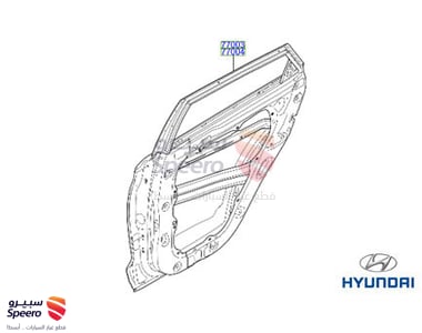 باب خلفي يسار - 77003D7000