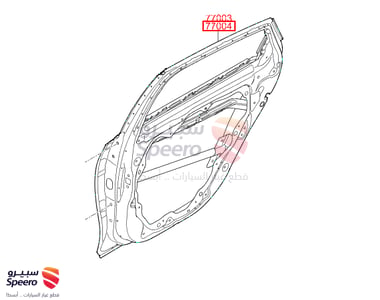 باب خلفي يمين هونداي ازيرا 2021-2018