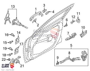 رداد باب امامي يمين - 79390D4000