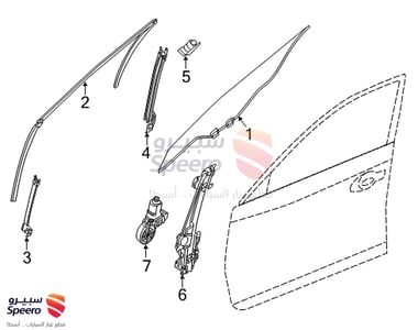 Right Front Door Seal - 803309HS0A