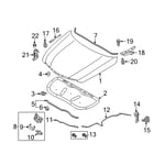 صورة Cable Assembly-Hood Latch Release