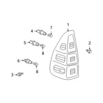 صورة Lens & Body, Rear Combination Lamp, LH