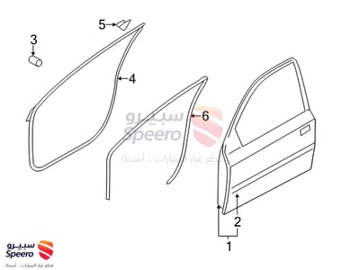 Weatherstrip Assembly-Front Door Side LH - 821301R000