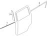 Left Rear Door Trim - 822D31LA0A