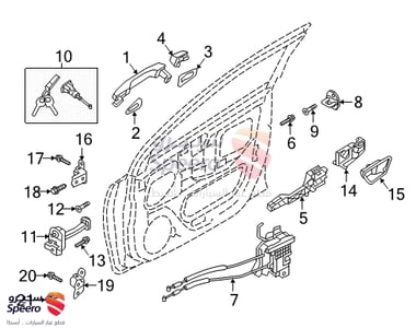 Right Rear Window Motor - 82450H5000