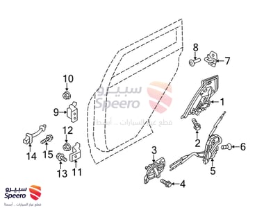 Right Rear Door Lock - 825001KA2A