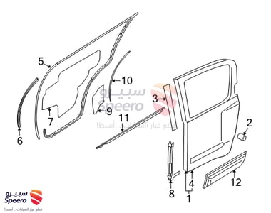 قفل باب خلفي يسار - 82501ZP80A