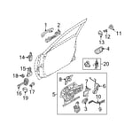 صورة Front Door Inside Handle Assembly, Left