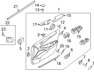 Interior Door Handle Assembly, Left - 826103S000
