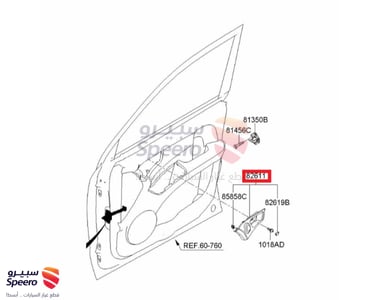 يد باب داخلي امامي يسار كيا سبورتاج 2010-2006