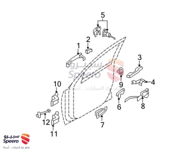 يد باب داخلي امامي يمين - 826202B000J4