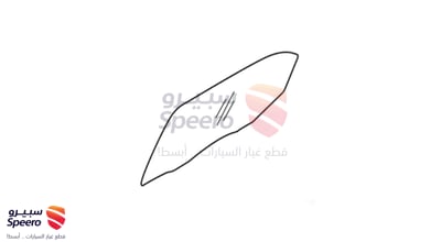 زجاج باب خلفي يسار