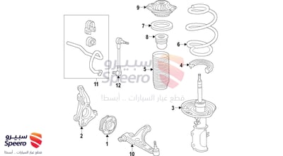 مسمار عمود توازن امامي يمين