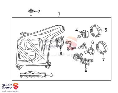 headlight F,L - 84155709