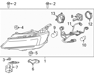 headlight F,L - 84178024